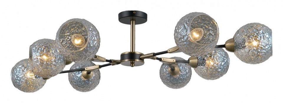 Люстра на штанге ILLUMICO  IL0253-8CSQ-79 BK AB 
