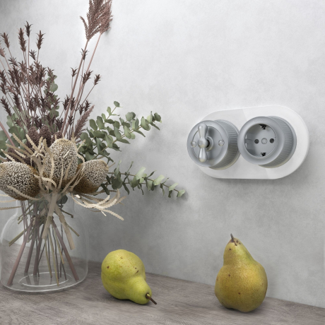 Рамка на 2 поста (Белый) Favorit Runda Werkel WL21-frame-02