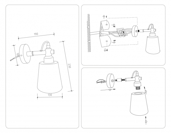 Бра Ambrella light TRADITIONAL LoftTR82213 