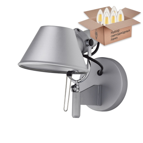 Настенное бра Favourite Legend с лампочкой 1869-1W+Lamps E27 Свеча 