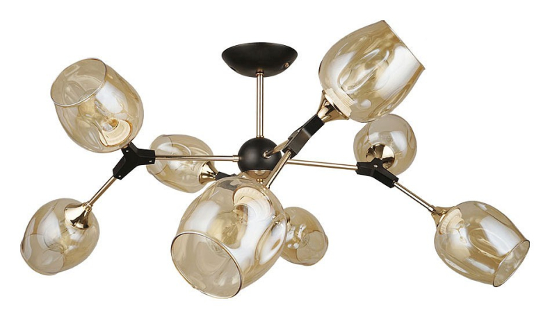 Люстра на штанге Arte Lamp Seppia A4211PL-8BK 