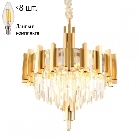 Люстра подвесная с лампочками Omnilux OML-69703-08+Lamps 