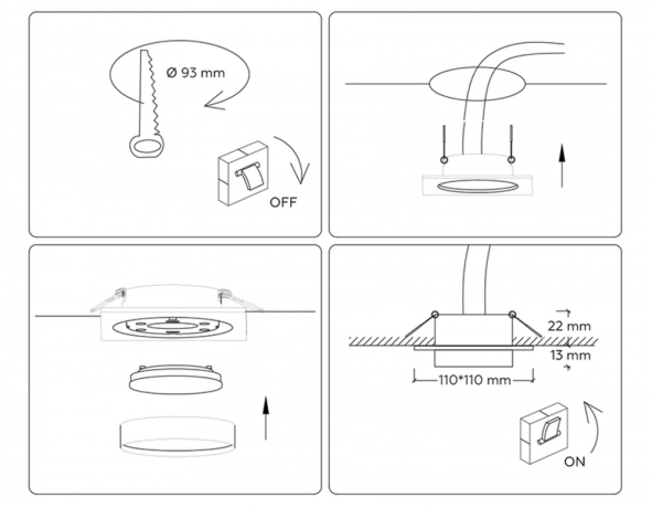 Встраиваемый светильник Ambrella light Techno Spot Acrylic tech TN5231 
