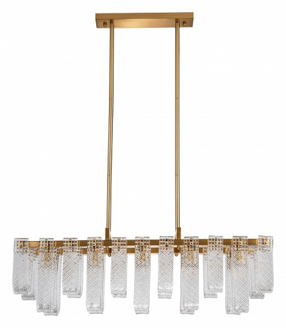 Люстра на штанге Indigo Brina 12027/10PL Brass 