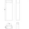 Наземный высокий светильник Arte Lamp Liverpool A1326PA-1BK