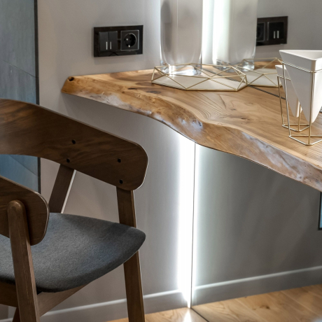 Выключатель двухклавишный с подсветкой без рамки Werkel черный матовый W1120108