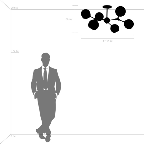 Потолочная люстра Lightstar с поддержкой Маруся Beta 785066 