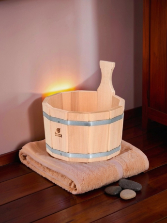 Нарушена упаковка!  <296351> Ушат ''шайка''  5 л, липа, ''Банные штучки'' 3357