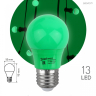 Лампа светодиодная ЭРА E27 3W 3000K зеленая ERAGL50-E27 Б0049579 