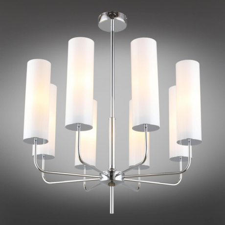 Люстра на штанге с лампочками Omnilux OML-99607-08+Lamps 