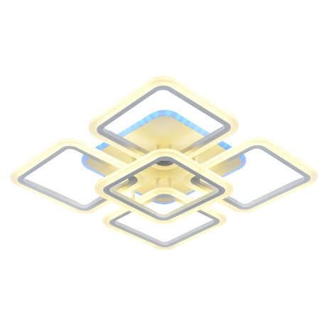 Светодиодная люстра с ПДУ Profit Light 8075/4+1 WHT 140W+10W RGB 