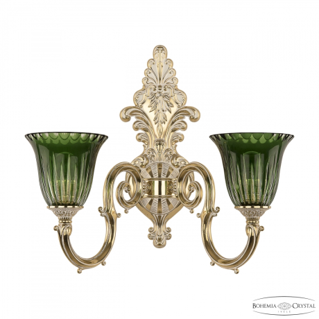 Бра Bohemia Ivele Crystal 7203B15/2/210 GW P2 U Clear-Green/H-1K 