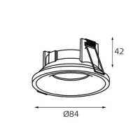 Светильник точечный с Led лампочками в комплекте Italline IT07-7010 white+Lamps