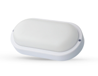 Ultraflash LBF-0412 C01 (Св-к LED влагозащищённый, 12 Вт, IP65, 220В, 4000К, овал) (15346)