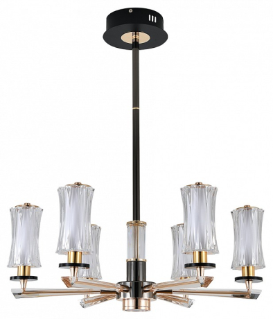 Люстра на штанге Indigo Grandioso 13038/6R Black 