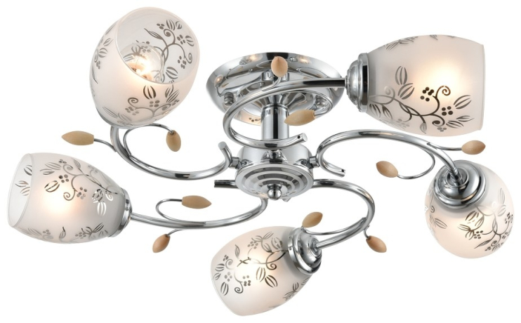 Потолочная люстра с лампочками Velante 762-107-05+Lamps 