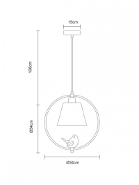Подвесной светильник Arte Lamp Passero A4289SP-1WH