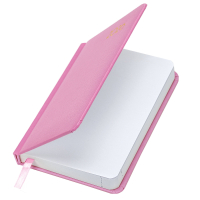 Нарушена упаковка!  <795271> Ежедневник датированный 2026, МАЛЫЙ ФОРМАТ 100х150 мм, А6, BRAUBERG "Select", балакрон, розовый, 117262