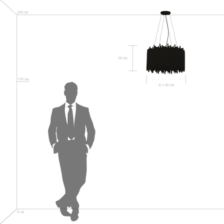 Люстра подвесная с Led лампочками в комплекте Lightstar 816102+Lamps 