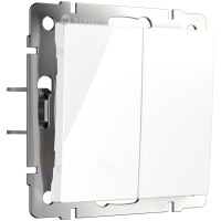 Выключатель двухклавишный с самовозвратом (белый) W1122401 Werkel