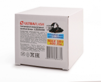 Ultraflash LED5339  (фонарь налоб акк 3,7В, черн., LED+синий LED, 5 Вт, фокус, 2 ак. 4 реж, USB, са) (15041)