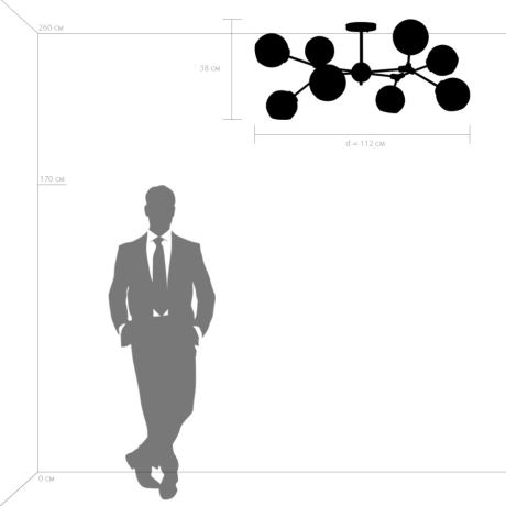 Потолочная люстра Lightstar с поддержкой Маруся Beta 785086 