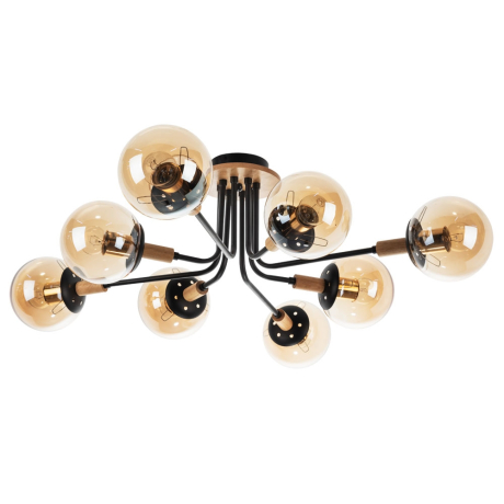 Потолочная люстра с лампочками Arte lamp A2716PL-8BK+Lamps 