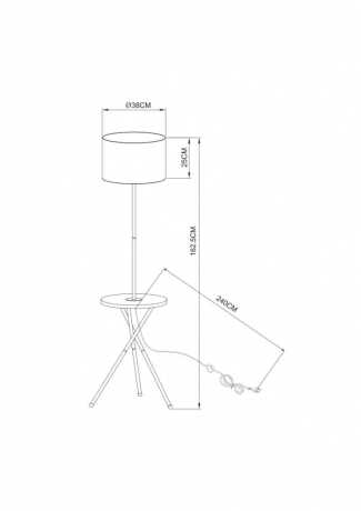 Торшер светильник напольный на треноге со столиком от Lustrof 240911 - 769526 