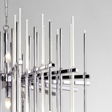 Подвесная люстра с управлением по Wi-Fi Bogates Allure 355/8 Smart хром (a057234) 