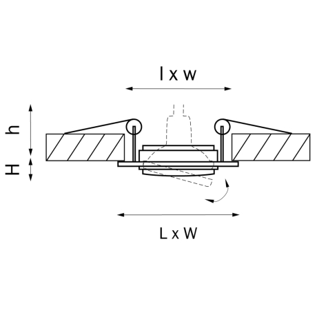 Встраиваемый светильник Lightstar Singo 011611 