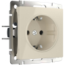 Розетка с заземлением, без рамки Werkel слоновая кость W1171303