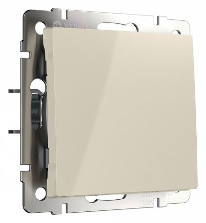 Выключатель одноклавишный без рамки Werkel слоновая кость W1113003