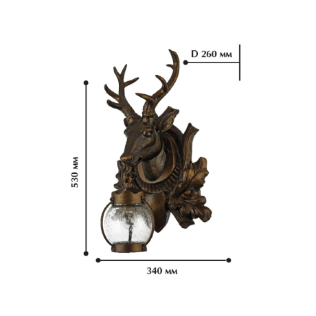 Уличный настенный светильник от Lustrof 769774-55280