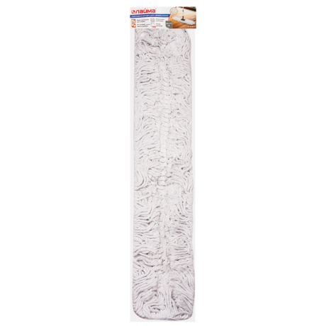 Насадка МОП плоская 80 см для швабры-рамки, карманы, хлопок, LAIMA, 603610 (603610)