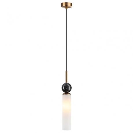 4361/1 MIDCENT ODL25 Подвесной светильник под латунь/металл/стекло/черный мрамор IP20 1*E14 40W 220V LOLLA ODEON LIGHT 