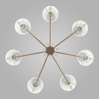 Подвесная люстра Eurosvet Charuel 60148/7 матовое золото