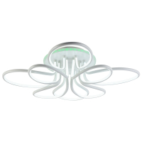 Витринный образец!  <387509> Потолочная светодиодная люстра с пультом ДУ Profit Light 6009/4+4A WHT