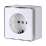 Нарушена упаковка! <90710> Розетка с заземлением Gallant (белая) Werkel W5071001