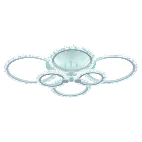 Светодиодная диммируемая люстра с ПДУ Profit Light 8027/6 WHT 