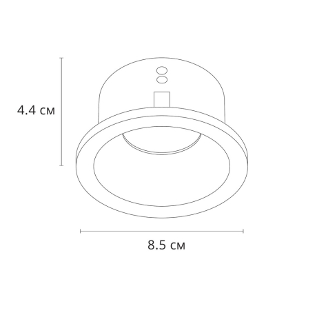 Встраиваемый светильник Arte Lamp Helm A2869PL-1BK 