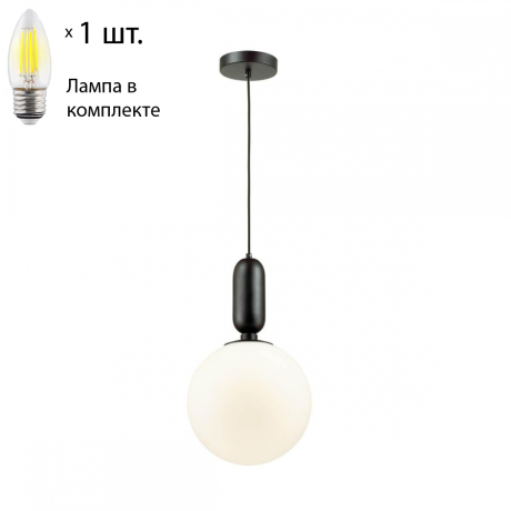Подвесной светильник Odeon Light Okia с лампочкой 4671/1+Lamps E27 Свеча 