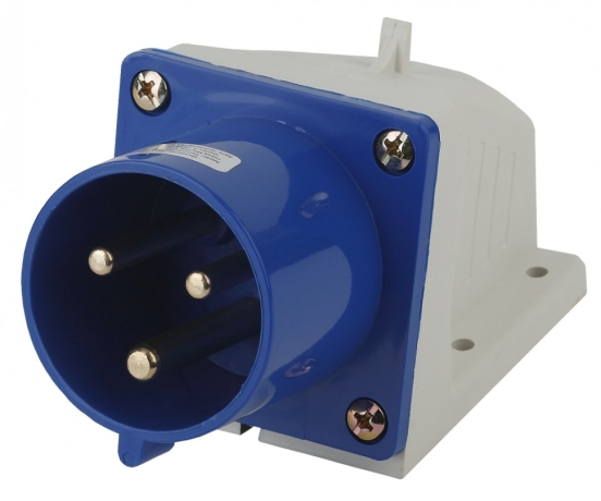 Вилка стационарная 523 2Р+РЕ 32А 220В IP44 Эра Б0032858