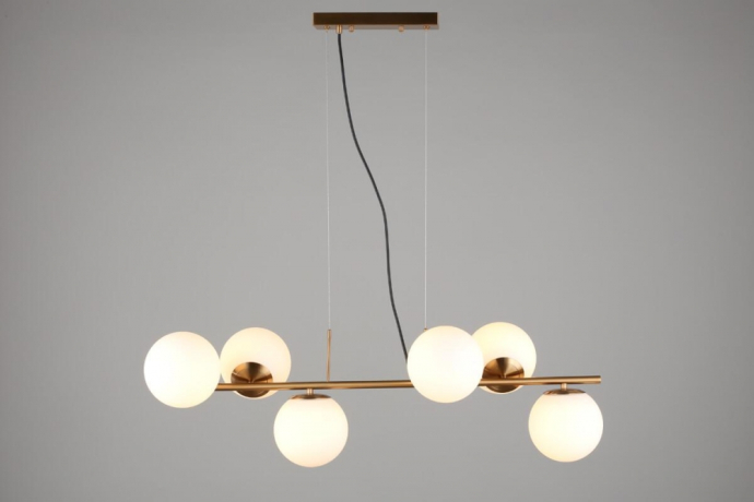 Люстра с поддержкой Алисы подвесная Omnilux OML-66623-06-A 