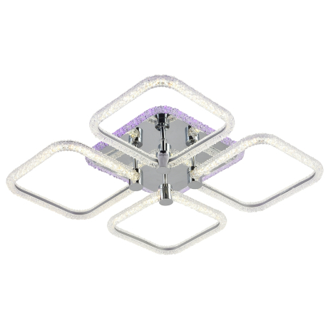 Потолочный светодиодный светильник с пультом ДУ Profit Light 8049/4 CHR 