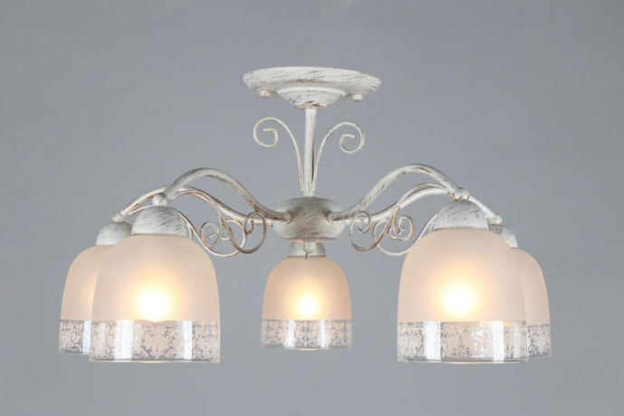 Люстра потолочная со светодиодными лампочками E14, комплект от Lustrof. №118886-656520 