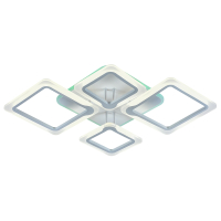 Светодиодная люстра с ПДУ Profit Light 8050/2+2 WHT 92W+10W RGB