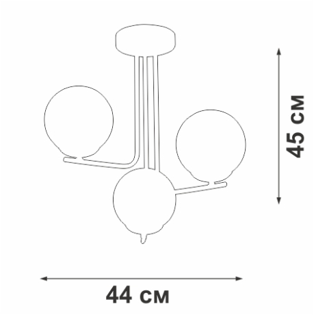 Потолочная люстра Vitaluce V4369-1/3PL