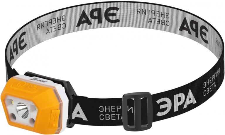 Налобный светодиодный фонарь ЭРА Практик аккумуляторный 400 лм GA-810 Б0052318 