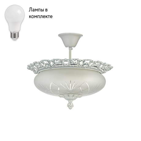 Светильник потолочный с Led лампочками в комплекте Arti Lampadari Venezia E 1.13.38 BW+Lamps 