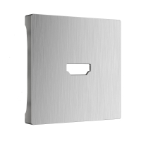 Накладка для розетки HDMI (серебряный рифленый) Werkel WL09-HDMI-CP (a041304)